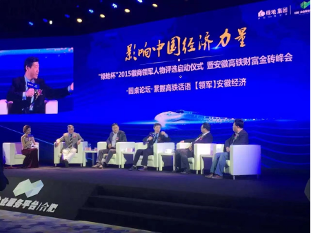 知名经济学家，清华大学中国经济思想与实践研究院院长 李稻葵 出席徽商领军人物评选启动仪式-暨安徽高铁财富金砖峰会 ,发表《中国经济与发展》主旨演讲。